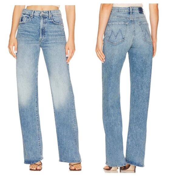 MOTHER Denim - Mother Superior The Lasso Heel Left In The Dust Straight Wide Leg Jeans Size 31